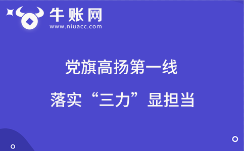 党旗高扬第一线 落实“三力”显担当