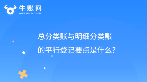 总分类账与明细分类账的平行登记要点是什么?
