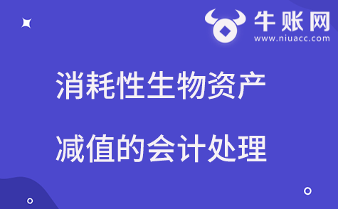 消耗性生物资产减值的会计处理