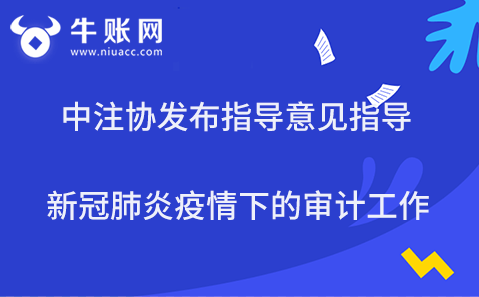 中注协发布指导意见指导新冠肺炎疫情下的审计工作