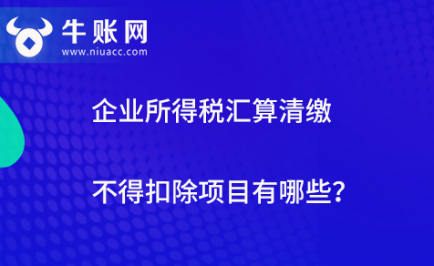 企业所得税汇算清缴不得扣除项目有哪些？