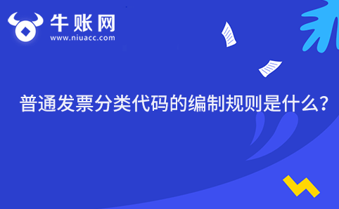 普通发票分类代码的编制规则是什么?