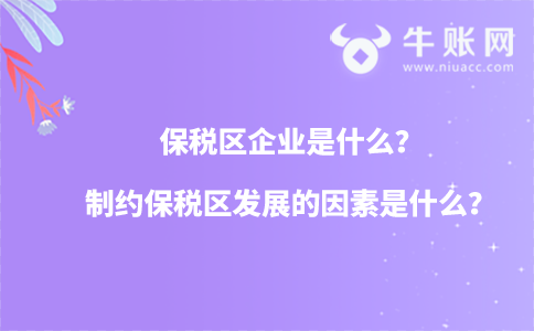 保税区企业是什么？制约保税区发展的因素是什么？