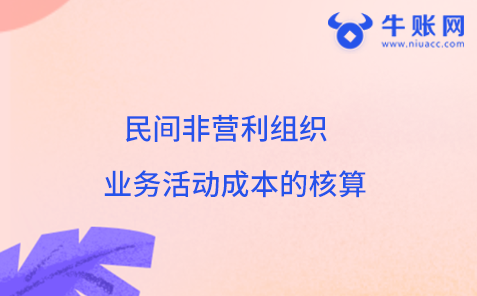 民间非营利组织业务活动成本的核算