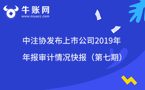 中注协发布上市公司2019年年报审计情况快报（第七期）