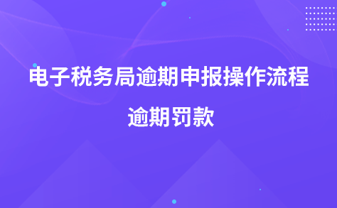 电子税务局逾期申报操作流程 逾期罚款