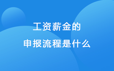 工资薪金的申报流程是什么