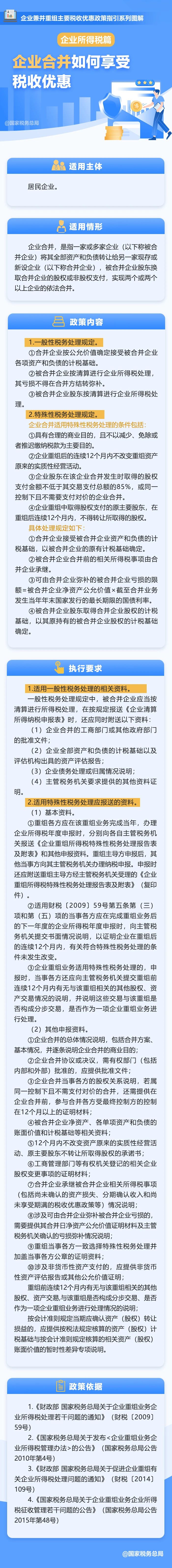 企业合并如何享受税收优惠？收好这张图