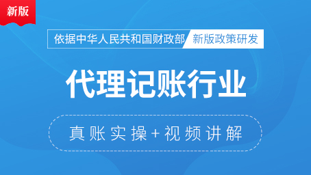 代理记账行业真账实操