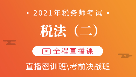 2021年税务师直播课-税法（二）
