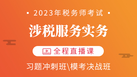 2023年税务师直播课-涉税服务实务