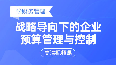 战略导向下的企业预算管理与控制
