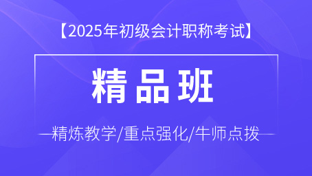 2025年初级会计精品班