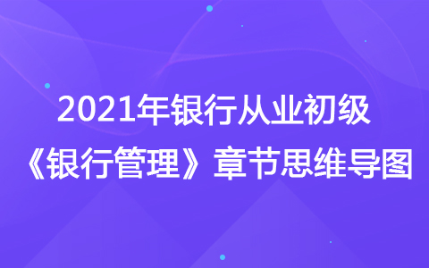 2021银行从业初级《银行管理》思维导图-银行经营管理与创新