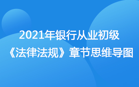 2021银行从业初级《法律法规》思维导图-存款业务