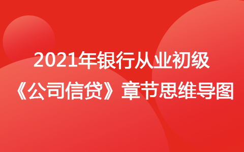 2021银行从业初级《公司信贷》思维导图-公司信贷概述