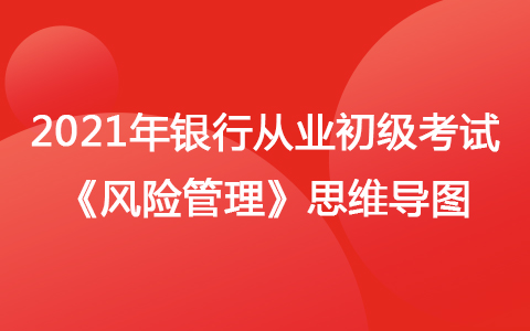 2021年银行从业初级考试《风险管理》思维导图