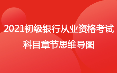 2021年初级银行从业资格考试科目章节思维导图