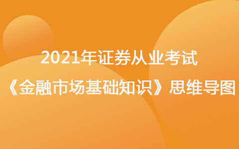 2021年证券从业考试《金融市场基础知识》思维导图