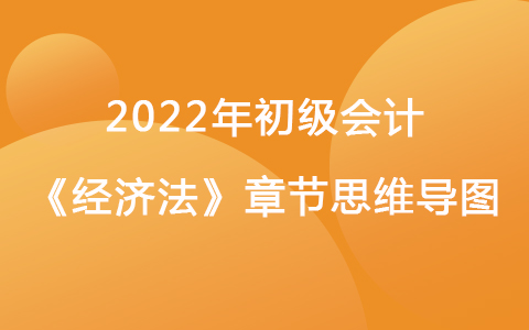 2022初级《经济法》思维导图-会计法律制度