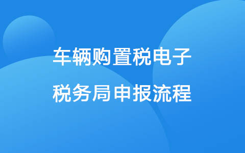 车辆购置税电子税务局申报流程