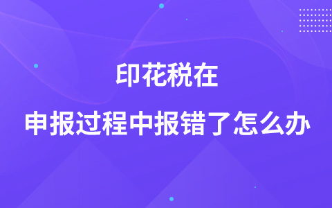 印花税在申报过程中报错了怎么办